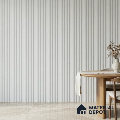 Dove Grey Plain Colour Look PN 00520 9.5 ft x 4.8 inch Charcoal Panel - 12 mm | Suitable for Feature Wall, TV Unit & Living Room | Width is Subjected to 5% Variation