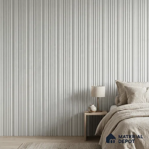 Dove Grey Plain Colour Look PN 00520 9.5 ft x 4.8 inch Charcoal Panel - 12 mm | Suitable for Feature Wall, TV Unit & Living Room | Width is Subjected to 5% Variation