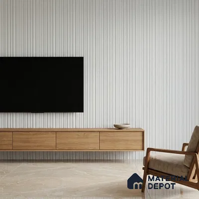 Dove Grey Plain Colour Look PN 00520 9.5 ft x 4.8 inch Charcoal Panel - 12 mm | Suitable for Feature Wall, TV Unit & Living Room | Width is Subjected to 5% Variation