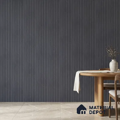 Graphite Grey Plain Colour Look PN 00523 9.5 ft x 4.8 inch Charcoal Panel - 12 mm | Suitable for Feature Wall, TV Unit & Living Room | Width is Subjected to 5% Variation
