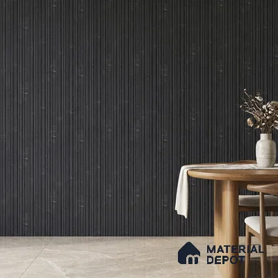 Graphite Black Marble Look PN 00525 9.5 ft x 4.8 inch Charcoal Panel - 12 mm | Suitable for Feature Wall, TV Unit & Living Room | Width is Subjected to 5% Variation
