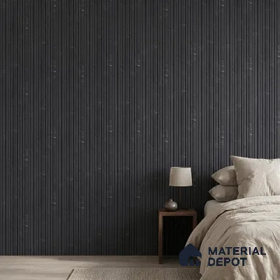Graphite Black Marble Look PN 00525 9.5 ft x 4.8 inch Charcoal Panel - 12 mm | Suitable for Feature Wall, TV Unit & Living Room | Width is Subjected to 5% Variation