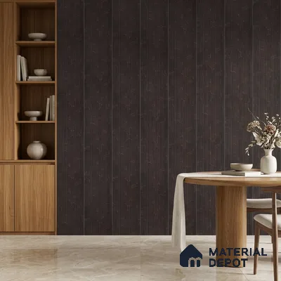 Wenge Brown Marble Look PN 00528 8 ft x 6.2 inch Charcoal Panel - 6 mm | Suitable for Feature Wall, TV Unit & Living Room | Width is Subjected to 5% Variation