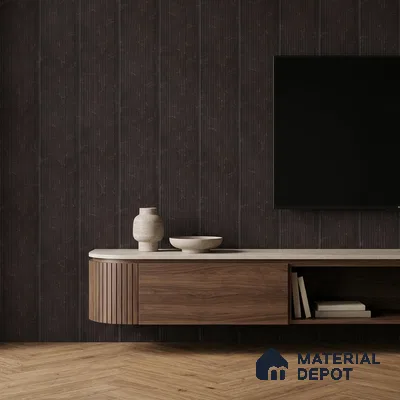Wenge Brown Marble Look PN 00528 8 ft x 6.2 inch Charcoal Panel - 6 mm | Suitable for Feature Wall, TV Unit & Living Room | Width is Subjected to 5% Variation