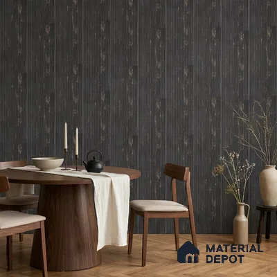 Wenge Brown Rustic Look PN 00531 8 ft x 6.2 inch Charcoal Panel - 6 mm | Suitable for Feature Wall, TV Unit & Living Room | Width is Subjected to 5% Variation