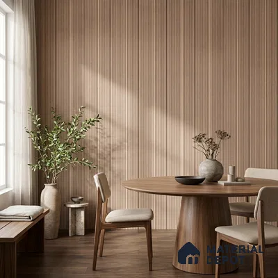 Wooden Look PN 00532 8 ft x 6.2 inch Charcoal Panel - 6 mm | Suitable for Feature Wall, TV Unit & Living Room | Width is Subjected to 5% Variation