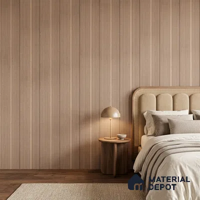 Wooden Look PN 00532 8 ft x 6.2 inch Charcoal Panel - 6 mm | Suitable for Feature Wall, TV Unit & Living Room | Width is Subjected to 5% Variation