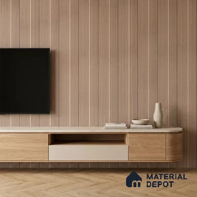 Wooden Look PN 00532 8 ft x 6.2 inch Charcoal Panel - 6 mm | Suitable for Feature Wall, TV Unit & Living Room | Width is Subjected to 5% Variation