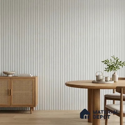 Dove Grey Plain Colour Look PN 00619 8 ft x 4.9 inch Charcoal Panel - 11 mm | Suitable for Feature Wall, TV Unit & Living Room | Width is Subjected to 5% Variation