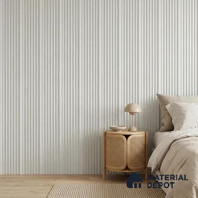 Dove Grey Plain Colour Look PN 00619 8 ft x 4.9 inch Charcoal Panel - 11 mm | Suitable for Feature Wall, TV Unit & Living Room | Width is Subjected to 5% Variation