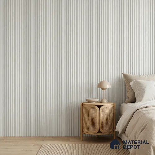 Dove Grey Plain Colour Look PN 00619 8 ft x 4.9 inch Charcoal Panel - 11 mm | Suitable for Feature Wall, TV Unit & Living Room | Width is Subjected to 5% Variation