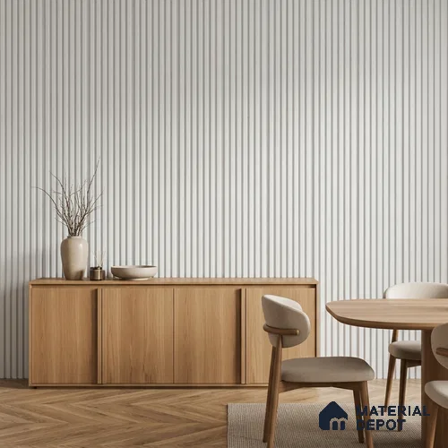 Dove Grey Plain Colour Look PN 00627 8 ft x 4 inch Charcoal Panel - 11 mm | Suitable for Feature Wall, TV Unit & Living Room | Width is Subjected to 5% Variation