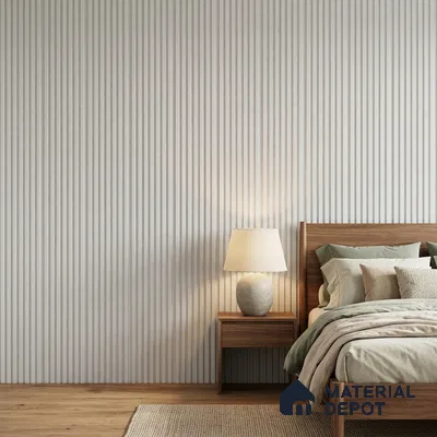 Dove Grey Plain Colour Look PN 00627 8 ft x 4 inch Charcoal Panel - 11 mm | Suitable for Feature Wall, TV Unit & Living Room | Width is Subjected to 5% Variation