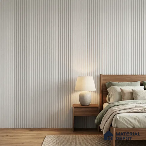Dove Grey Plain Colour Look PN 00627 8 ft x 4 inch Charcoal Panel - 11 mm | Suitable for Feature Wall, TV Unit & Living Room | Width is Subjected to 5% Variation