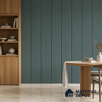 Dark Grey Plain Colour Look PN 00629 8 ft x 4 inch Charcoal Panel - 11 mm | Suitable for Feature Wall, TV Unit & Living Room | Width is Subjected to 5% Variation