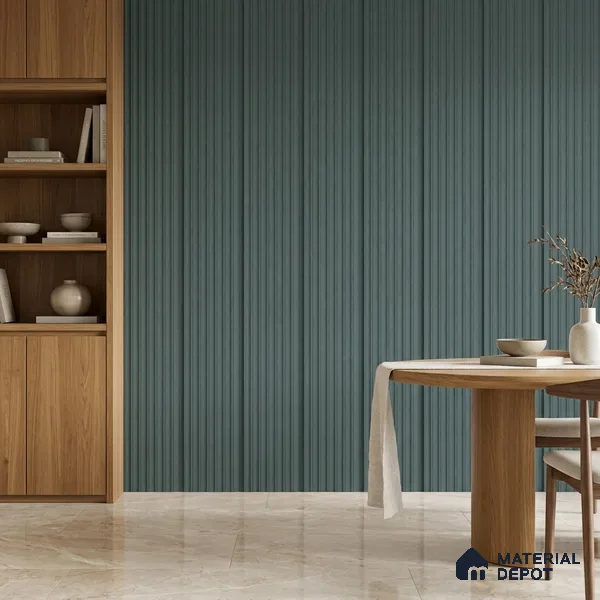 Dark Grey Plain Colour Look PN 00629 8 ft x 4 inch Charcoal Panel - 11 mm | Suitable for Feature Wall, TV Unit & Living Room | Width is Subjected to 5% Variation