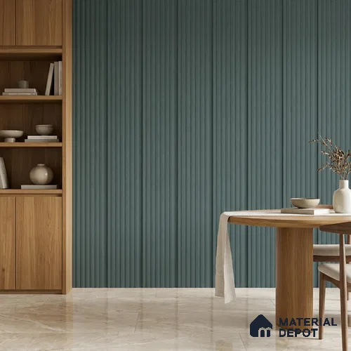 Dark Grey Plain Colour Look PN 00629 8 ft x 4 inch Charcoal Panel - 11 mm | Suitable for Feature Wall, TV Unit & Living Room | Width is Subjected to 5% Variation