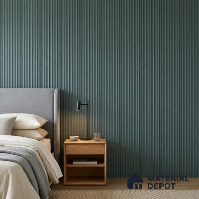 Dark Grey Plain Colour Look PN 00629 8 ft x 4 inch Charcoal Panel - 11 mm | Suitable for Feature Wall, TV Unit & Living Room | Width is Subjected to 5% Variation