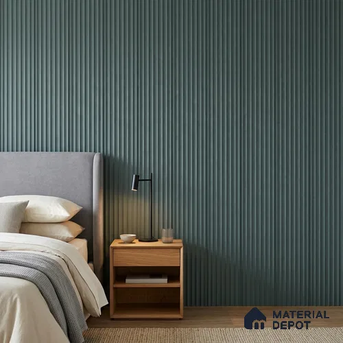 Dark Grey Plain Colour Look PN 00629 8 ft x 4 inch Charcoal Panel - 11 mm | Suitable for Feature Wall, TV Unit & Living Room | Width is Subjected to 5% Variation