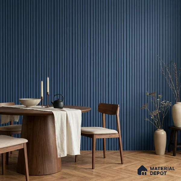 Dark Grey Plain Colour Look PN 00632 8 ft x 4 inch Charcoal Panel - 11 mm | Suitable for Feature Wall, TV Unit & Living Room | Width is Subjected to 5% Variation