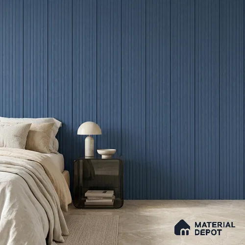 Dark Grey Plain Colour Look PN 00632 8 ft x 4 inch Charcoal Panel - 11 mm | Suitable for Feature Wall, TV Unit & Living Room | Width is Subjected to 5% Variation
