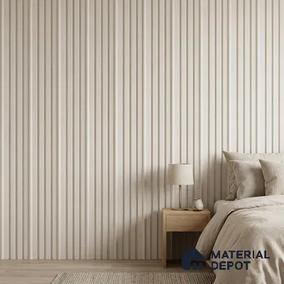 Dove Grey Plain Colour Look PN 00644 8 ft x 4.8 inch Charcoal Panel - 11 mm | Suitable for Feature Wall, TV Unit & Living Room | Width is Subjected to 5% Variation