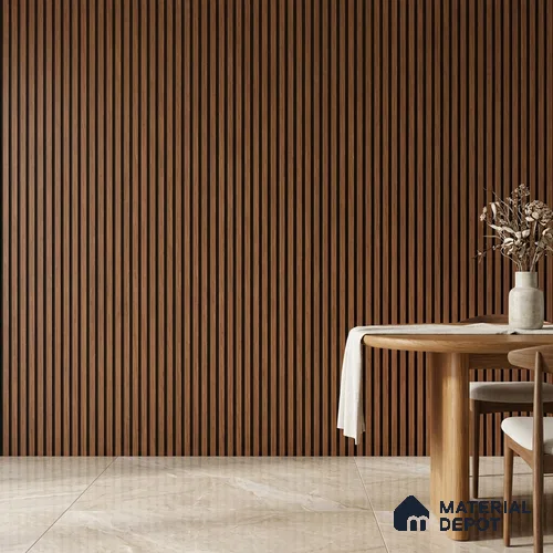 Wooden Look PN 00645 8 ft x 4.8 inch Charcoal Panel - 11 mm | Suitable for Feature Wall, TV Unit & Living Room | Width is Subjected to 5% Variation