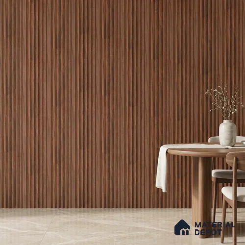 Wooden Look PN 00648 8 ft x 4.8 inch Charcoal Panel - 11 mm | Suitable for Feature Wall, TV Unit & Living Room | Width is Subjected to 5% Variation