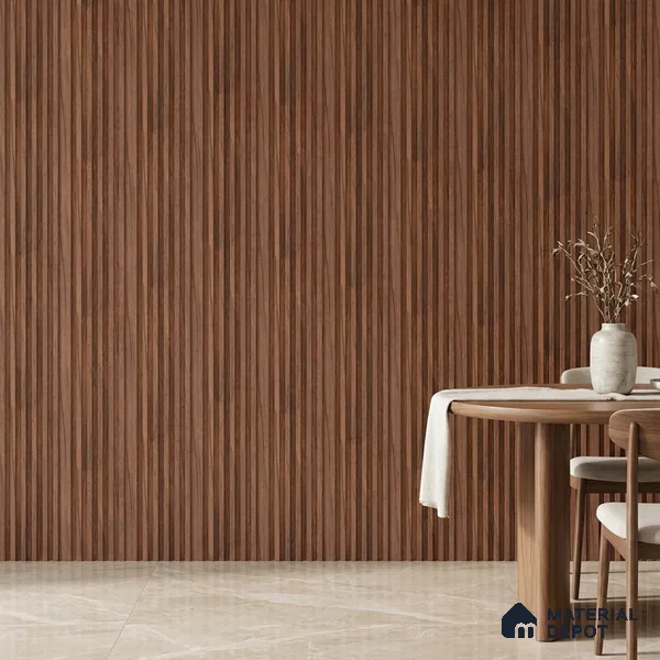 Wooden Look PN 00648 8 ft x 4.8 inch Charcoal Panel - 11 mm | Suitable for Feature Wall, TV Unit & Living Room | Width is Subjected to 5% Variation