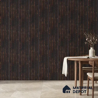 Wooden Look PN 00649 8 ft x 4.8 inch Charcoal Panel - 11 mm | Suitable for Feature Wall, TV Unit & Living Room | Width is Subjected to 5% Variation
