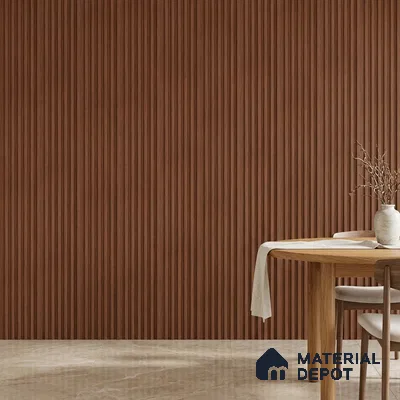 Wooden Look PN 00650 8 ft x 4.8 inch Charcoal Panel - 11 mm | Suitable for Feature Wall, TV Unit & Living Room | Width is Subjected to 5% Variation