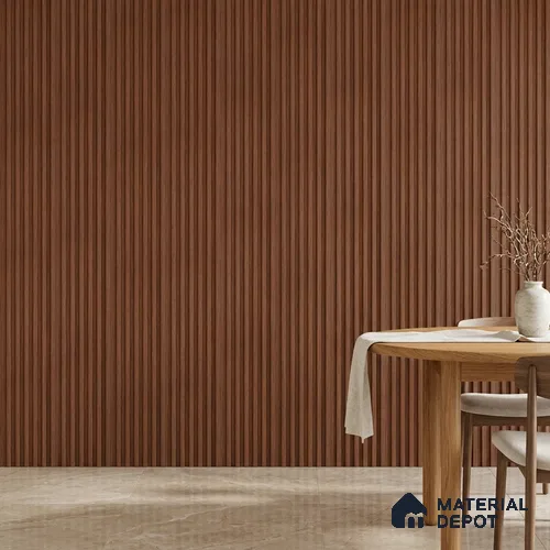 Wooden Look PN 00650 8 ft x 4.8 inch Charcoal Panel - 11 mm | Suitable for Feature Wall, TV Unit & Living Room | Width is Subjected to 5% Variation