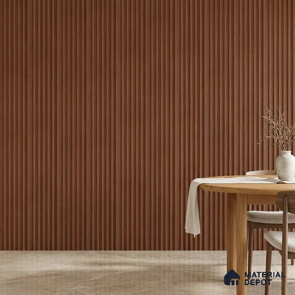 Wooden Look PN 00650 8 ft x 4.8 inch Charcoal Panel - 11 mm | Suitable for Feature Wall, TV Unit & Living Room | Width is Subjected to 5% Variation