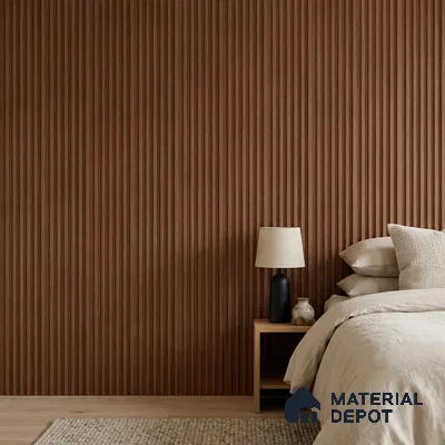 Wooden Look PN 00650 8 ft x 4.8 inch Charcoal Panel - 11 mm | Suitable for Feature Wall, TV Unit & Living Room | Width is Subjected to 5% Variation