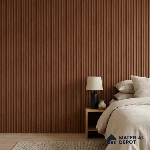 Wooden Look PN 00650 8 ft x 4.8 inch Charcoal Panel - 11 mm | Suitable for Feature Wall, TV Unit & Living Room | Width is Subjected to 5% Variation