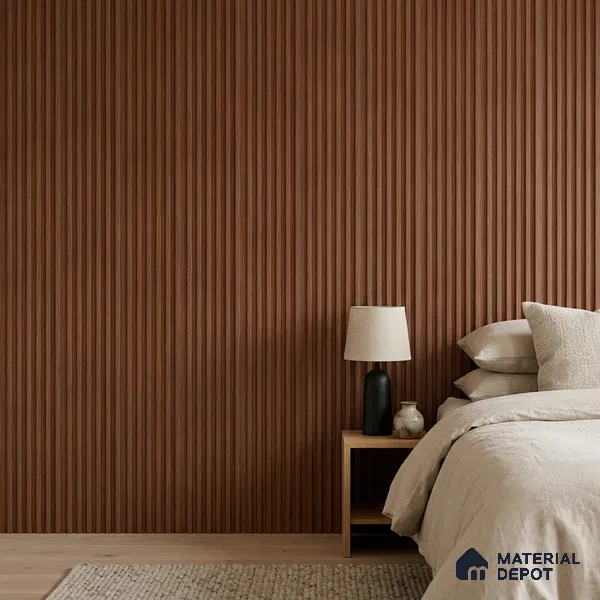 Wooden Look PN 00650 8 ft x 4.8 inch Charcoal Panel - 11 mm | Suitable for Feature Wall, TV Unit & Living Room | Width is Subjected to 5% Variation