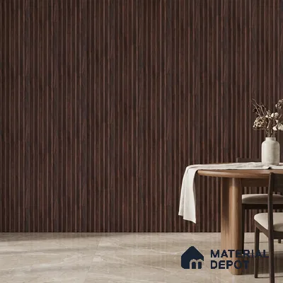 Wooden Look PN 00651 8 ft x 4.8 inch Charcoal Panel - 11 mm | Suitable for Feature Wall, TV Unit & Living Room | Width is Subjected to 5% Variation