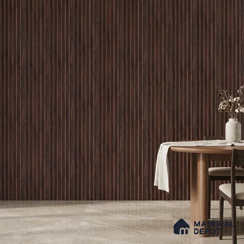 Wooden Look PN 00651 8 ft x 4.8 inch Charcoal Panel - 11 mm | Suitable for Feature Wall, TV Unit & Living Room | Width is Subjected to 5% Variation