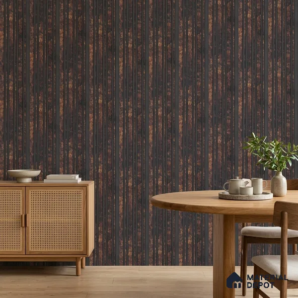 Wooden Look PN 00655 8 ft x 4.8 inch Charcoal Panel - 11 mm | Suitable for Feature Wall, TV Unit & Living Room | Width is Subjected to 5% Variation