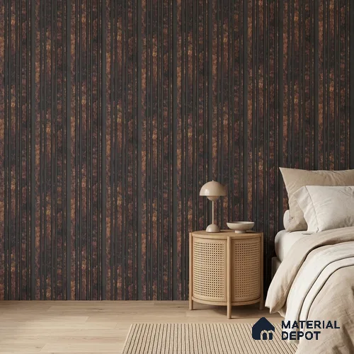 Wooden Look PN 00655 8 ft x 4.8 inch Charcoal Panel - 11 mm | Suitable for Feature Wall, TV Unit & Living Room | Width is Subjected to 5% Variation