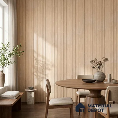 Wooden Look PN 00669 8 ft x 4.8 inch Charcoal Panel - 11 mm | Suitable for Feature Wall, TV Unit & Living Room | Width is Subjected to 5% Variation