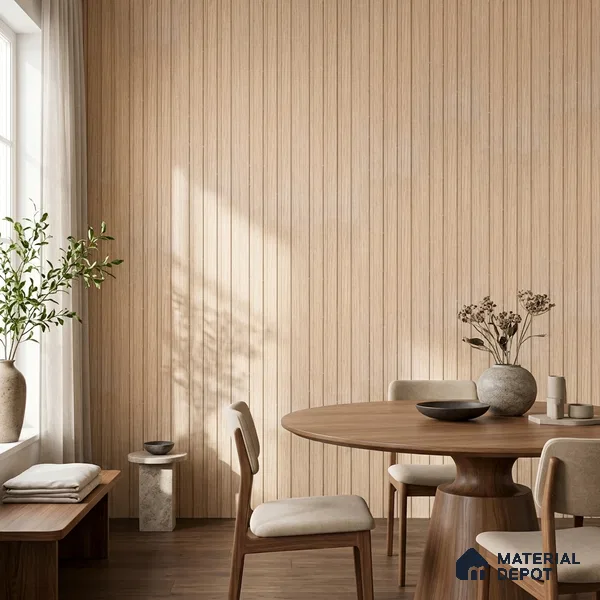 Wooden Look PN 00669 8 ft x 4.8 inch Charcoal Panel - 11 mm | Suitable for Feature Wall, TV Unit & Living Room | Width is Subjected to 5% Variation