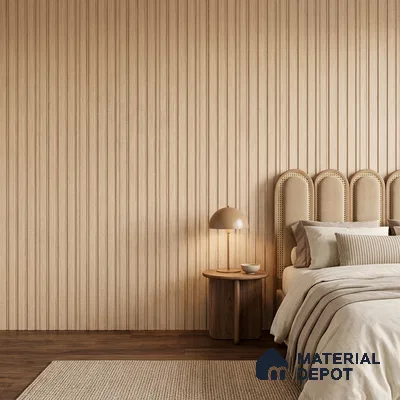 Wooden Look PN 00669 8 ft x 4.8 inch Charcoal Panel - 11 mm | Suitable for Feature Wall, TV Unit & Living Room | Width is Subjected to 5% Variation