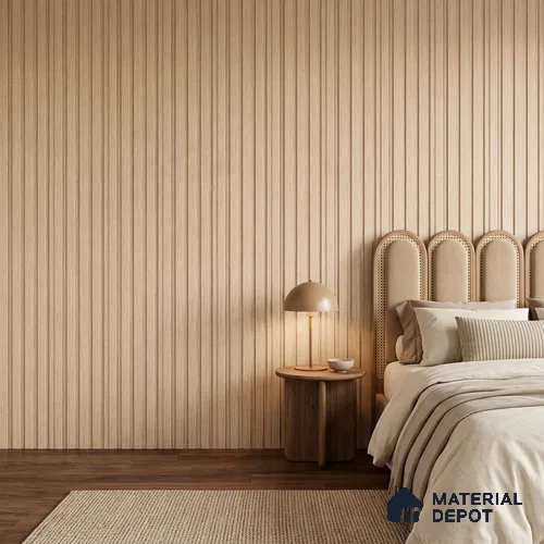 Wooden Look PN 00669 8 ft x 4.8 inch Charcoal Panel - 11 mm | Suitable for Feature Wall, TV Unit & Living Room | Width is Subjected to 5% Variation