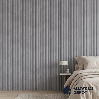 Cloud Grey Stone Look PN 03049 8 ft x 4.8 inch Charcoal Panel -  mm | Suitable for Feature Wall, TV Unit & Living Room | Width is Subjected to 5% Variation