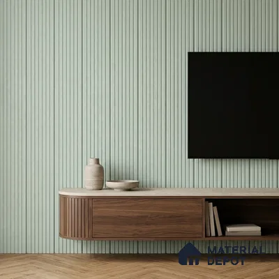 Ash Grey Plain Colour Look PN 03358 8 ft x 4 inch Charcoal Panel - 11 mm | Suitable for Feature Wall, TV Unit & Living Room | Width is Subjected to 5% Variation