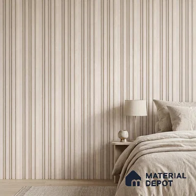 Dove Grey Plain Colour Look PN 03365 8 ft x 4.8 inch Charcoal Panel - 11 mm | Suitable for Feature Wall, TV Unit & Living Room | Width is Subjected to 5% Variation