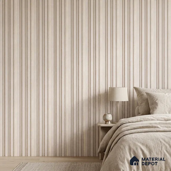 Dove Grey Plain Colour Look PN 03365 8 ft x 4.8 inch Charcoal Panel - 11 mm | Suitable for Feature Wall, TV Unit & Living Room | Width is Subjected to 5% Variation