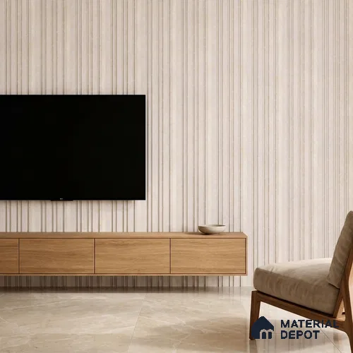 Dove Grey Plain Colour Look PN 03365 8 ft x 4.8 inch Charcoal Panel - 11 mm | Suitable for Feature Wall, TV Unit & Living Room | Width is Subjected to 5% Variation