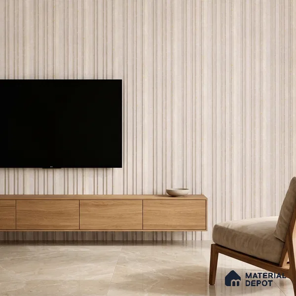Dove Grey Plain Colour Look PN 03365 8 ft x 4.8 inch Charcoal Panel - 11 mm | Suitable for Feature Wall, TV Unit & Living Room | Width is Subjected to 5% Variation